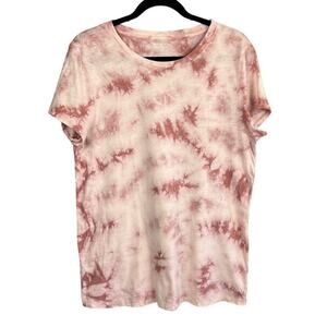 Athleta 100% Cotton Tie Dye T Shirt  Size L